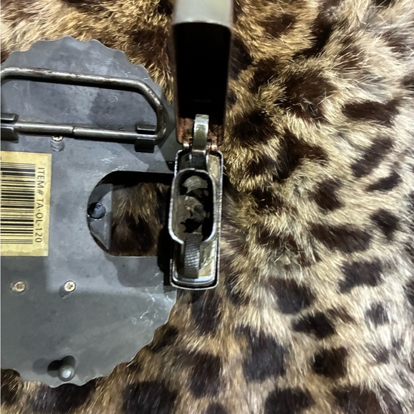 Flaming Iron Cross Chain Border Zippo Lighter Holder Belt Buckle +Zippo Lighter - Picture 4 of 8